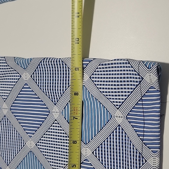 J. McLaughlin Blue Geometric Straight Leg Leggings L - Picture 11 of 13